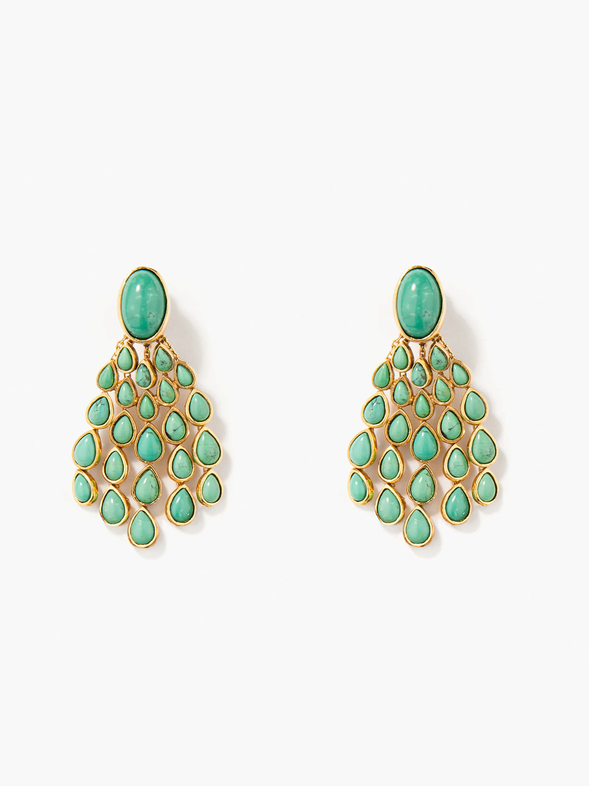 Aurelie Bidermann Turquoise Cherokee Earrings