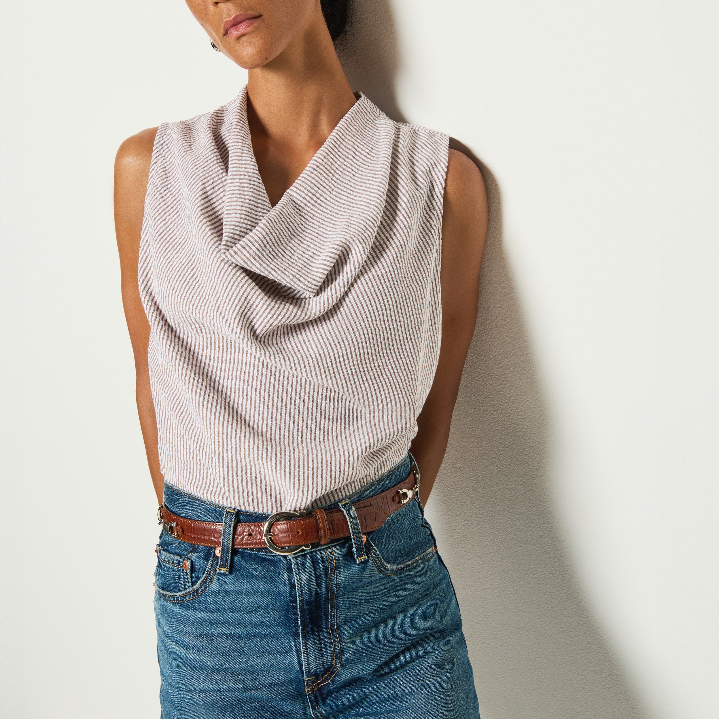 Nation Cille Cowl Neck Tank