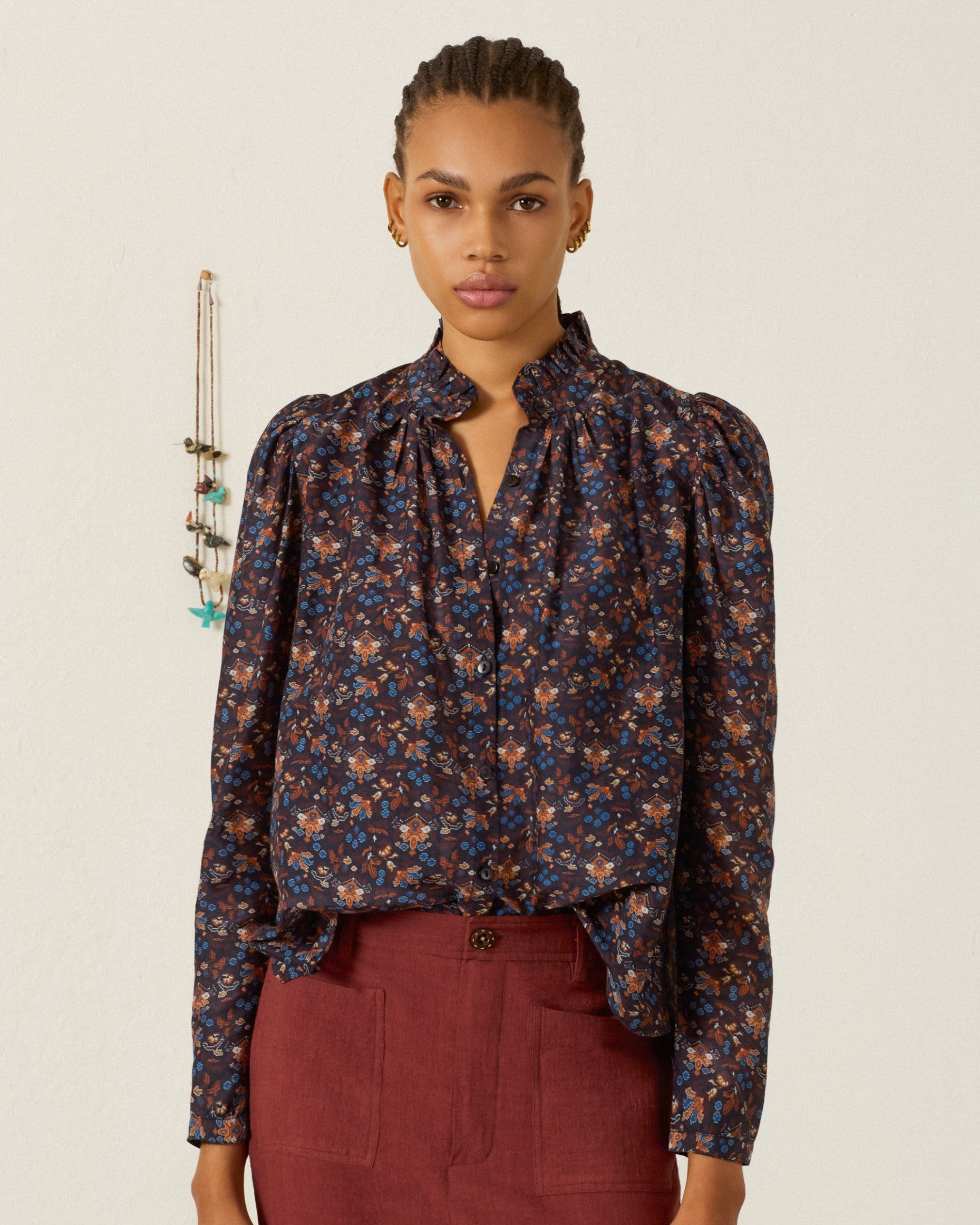 Artemis Indigo Kilim Shirt