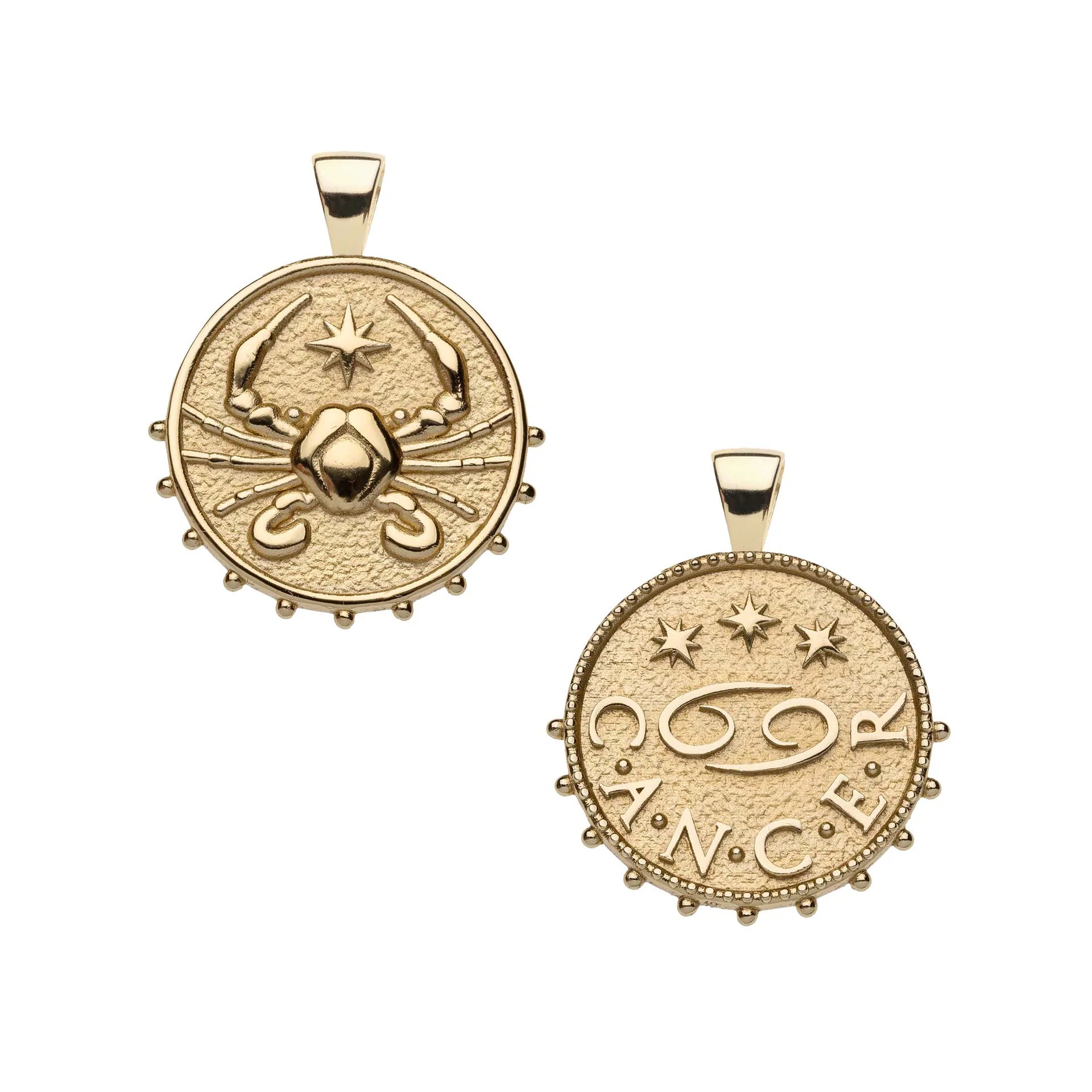 Jane Win CANCER JW Small Zodiac Pendant Coin