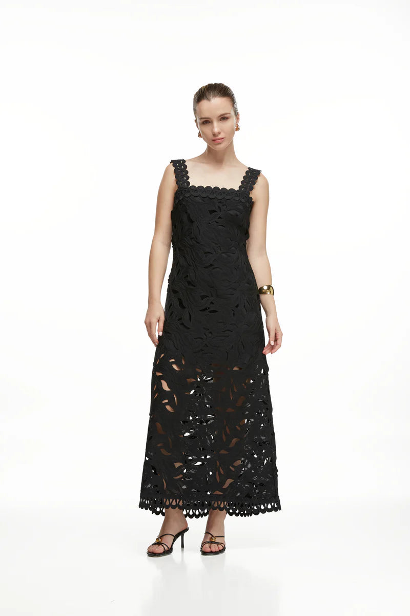 Waimari Crepusculo Midi Lace Dress