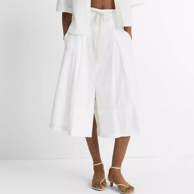 Vince Canvas Tape Cotton Skirt