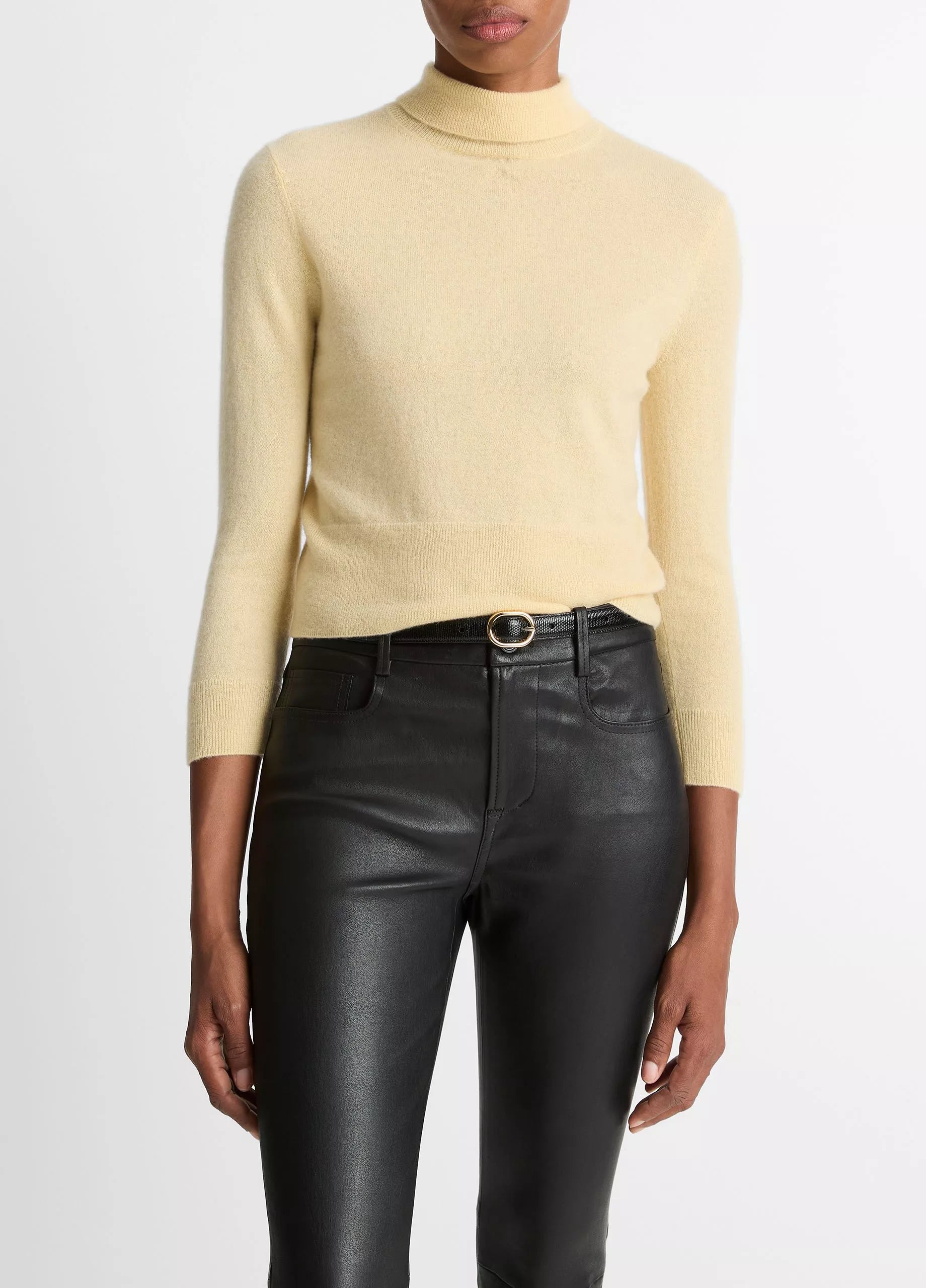 Vince 3/4 Sleeve Mock Sweater