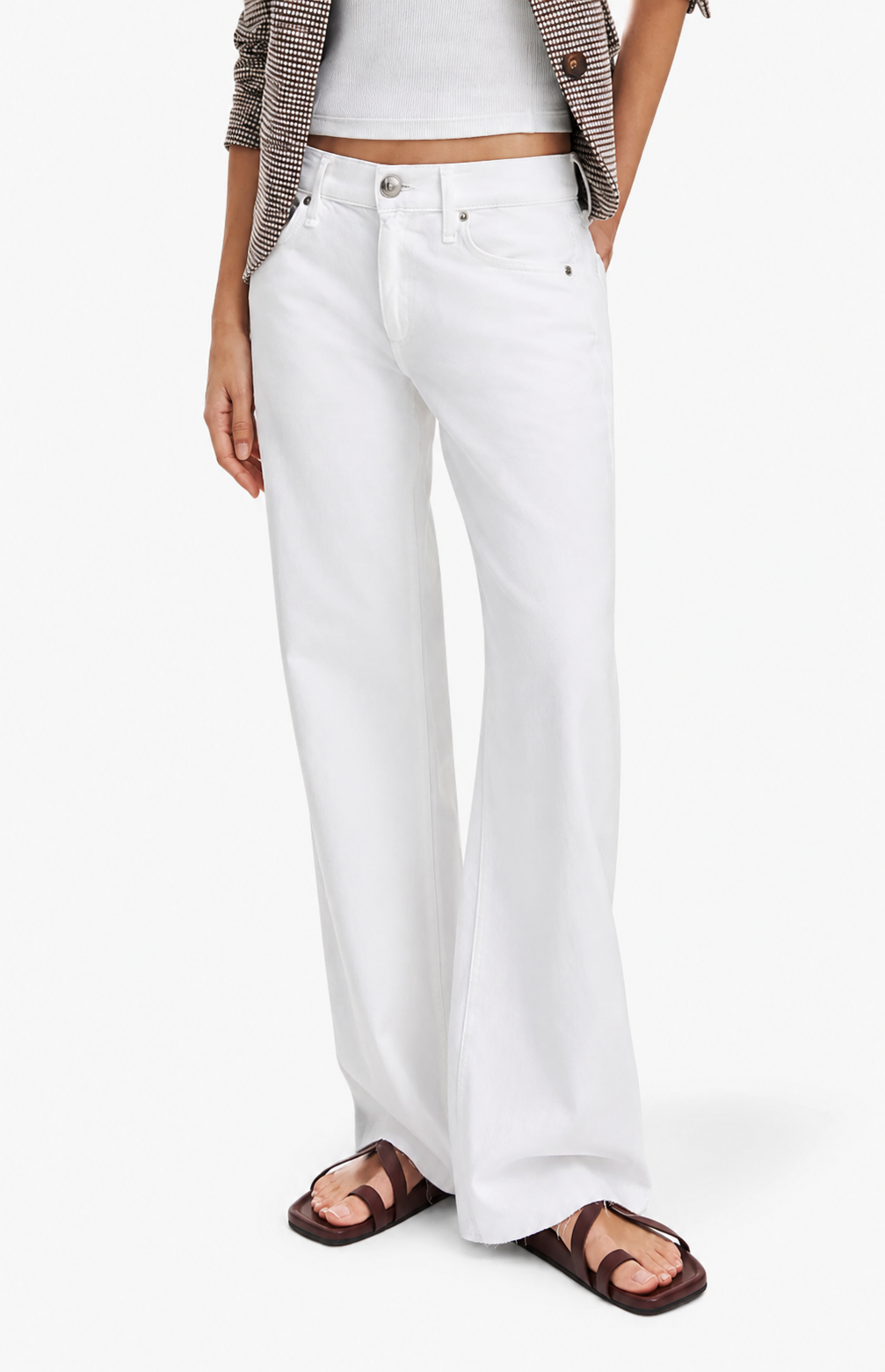 Rag & Bone Featherweight Saige Low Rise Relaxed Straight Leg Jeans