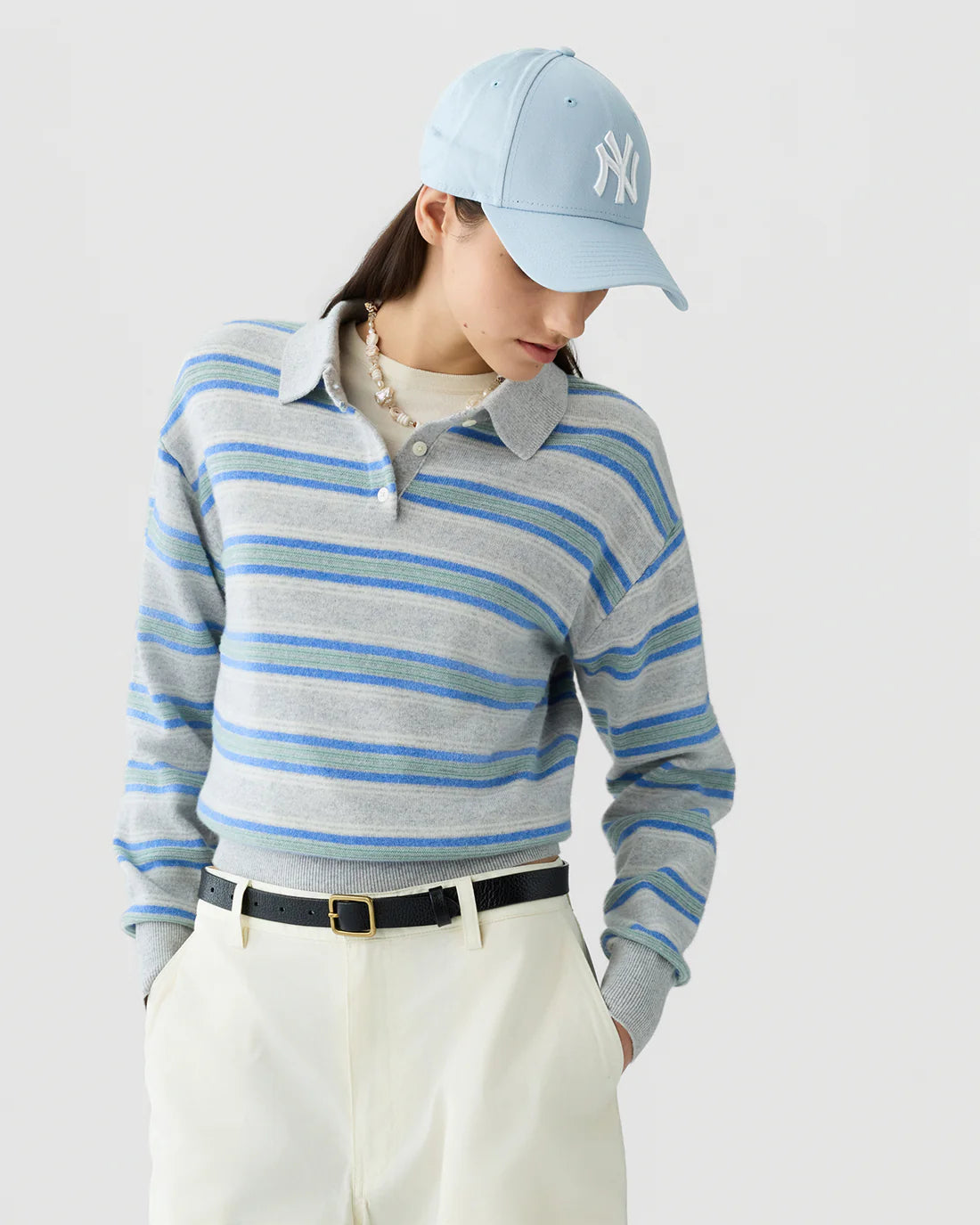 Guest In Residence Collegiate Stripe Polo