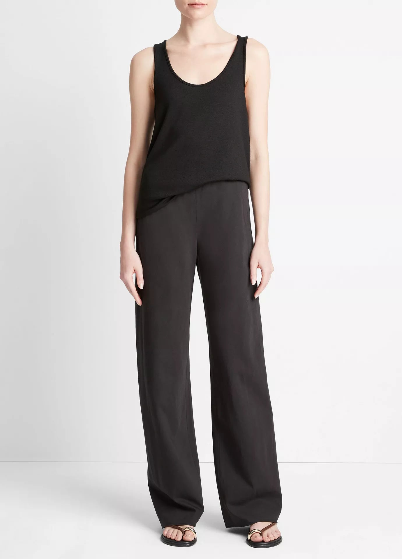 Vince High Waisted Cotton Bias Pant