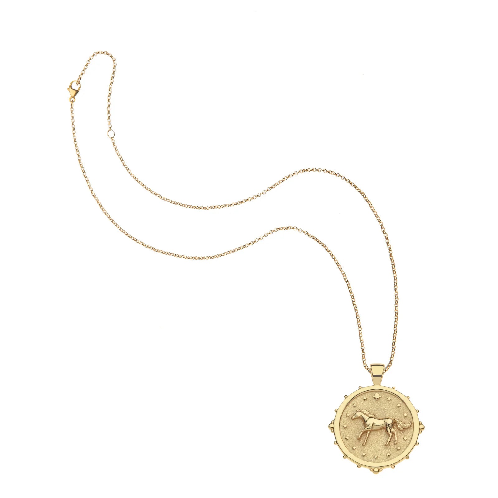 Jane Win COURAGE Horse JW Original Pendant Coin
