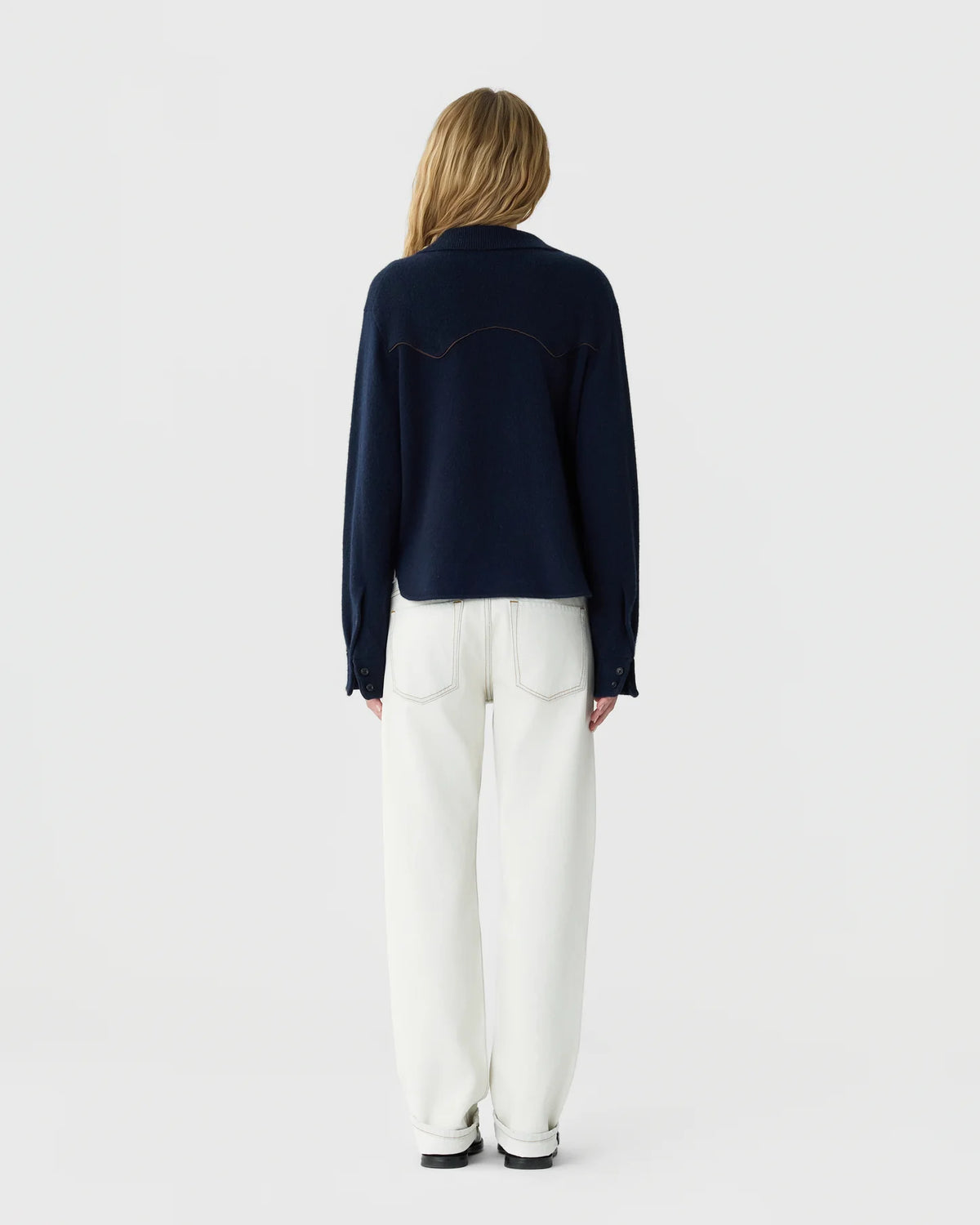Guest In Residence Cropped Western Shirt