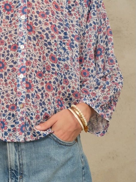 DELLA PRINT L/S TOP