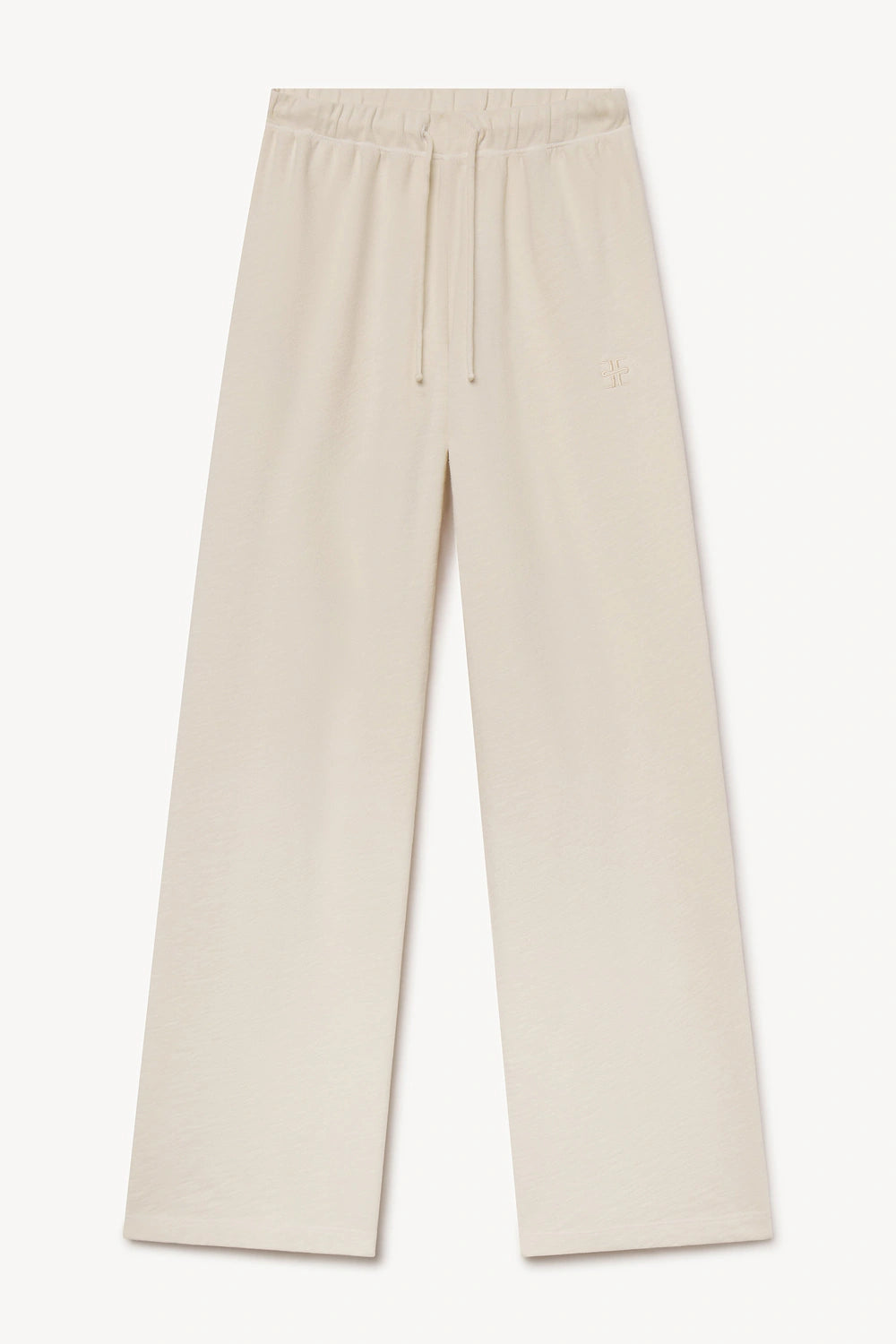 Eterne Drawstring Wide Leg Sweatpant - Bone