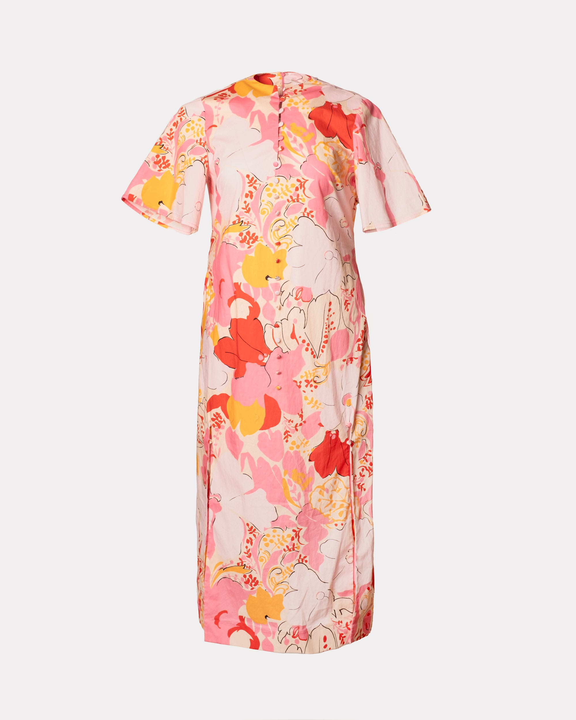 Lori Maxi Dress Wild Tulip Cotton Blend Pink/Multi