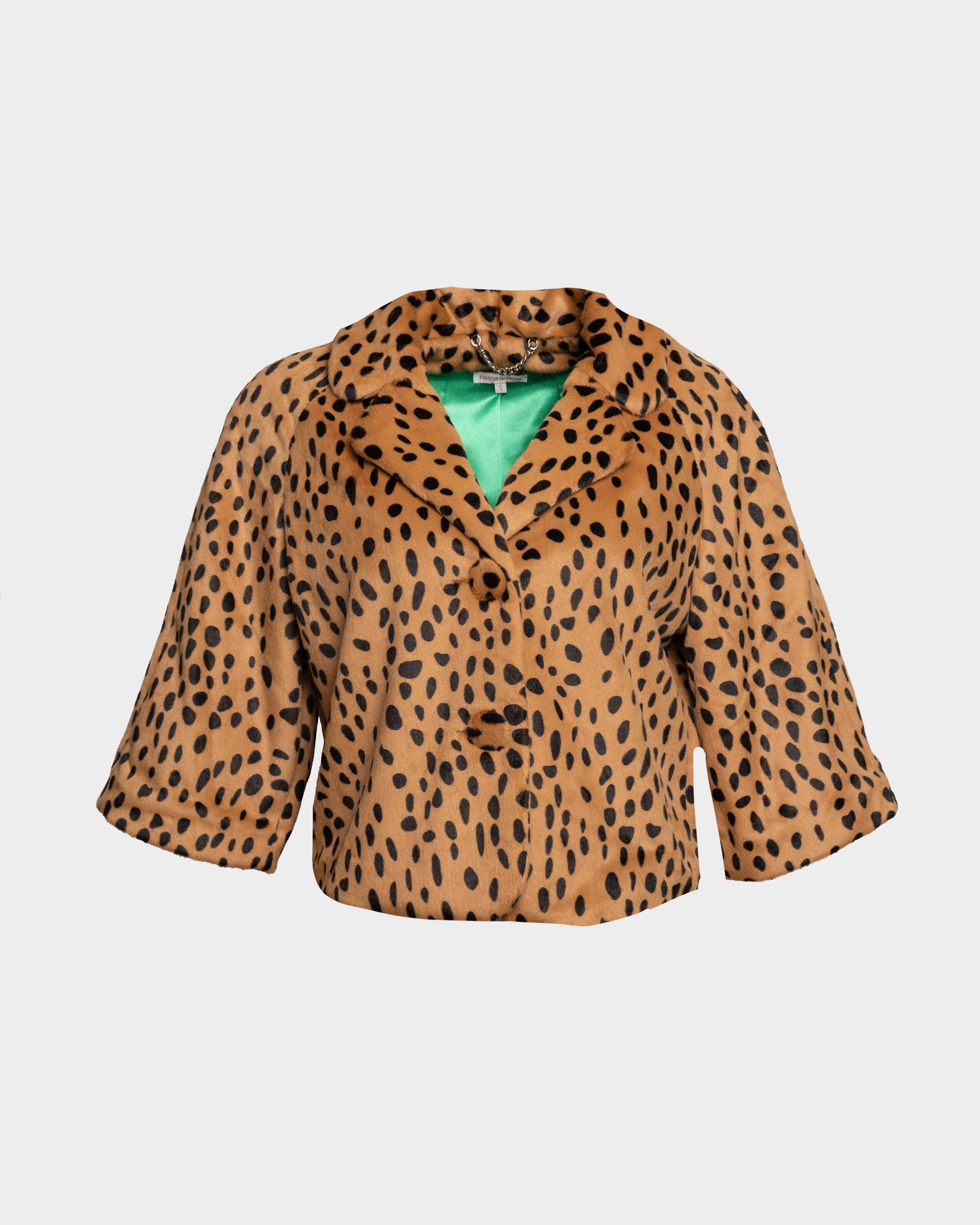 Blaine Jacket Cheetah Faux Fur Brown/Multi