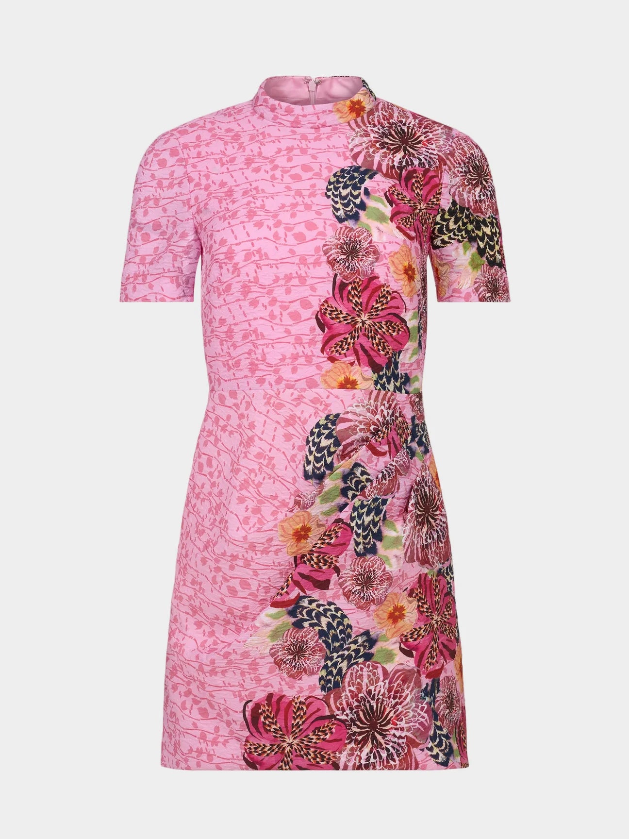Saloni Draped Min Dress - Bamboo Bloom