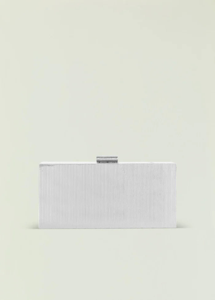 Retrofete Milo Clutch - Silver Metal