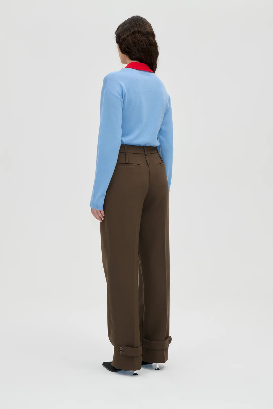 Stine Goya Elevated Pleat Pants - Dark Oak