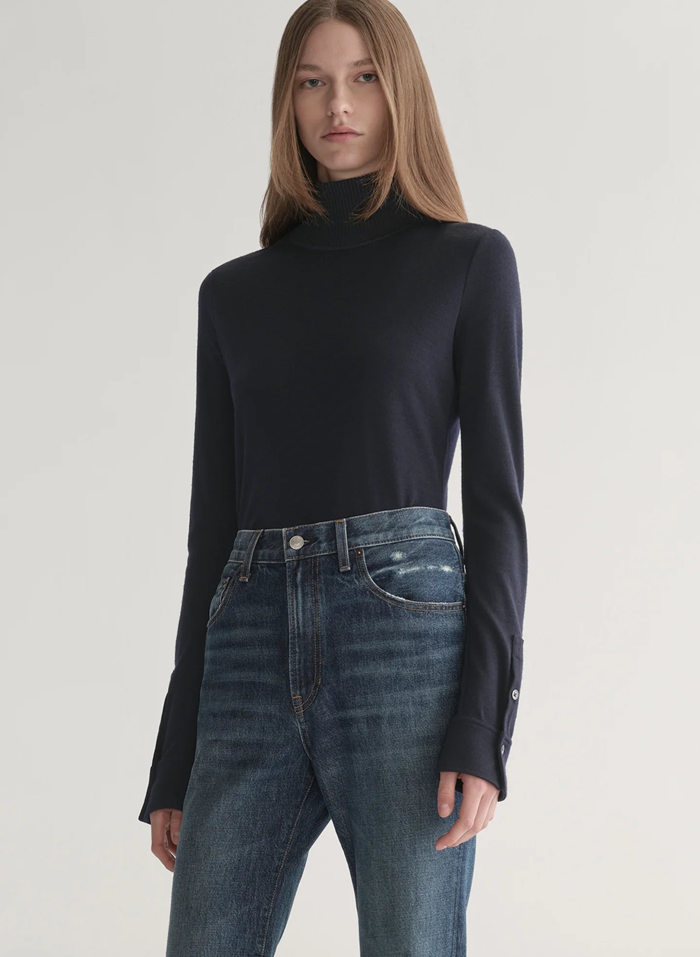 A.L.C. Elyse Knit Rib Combo Top