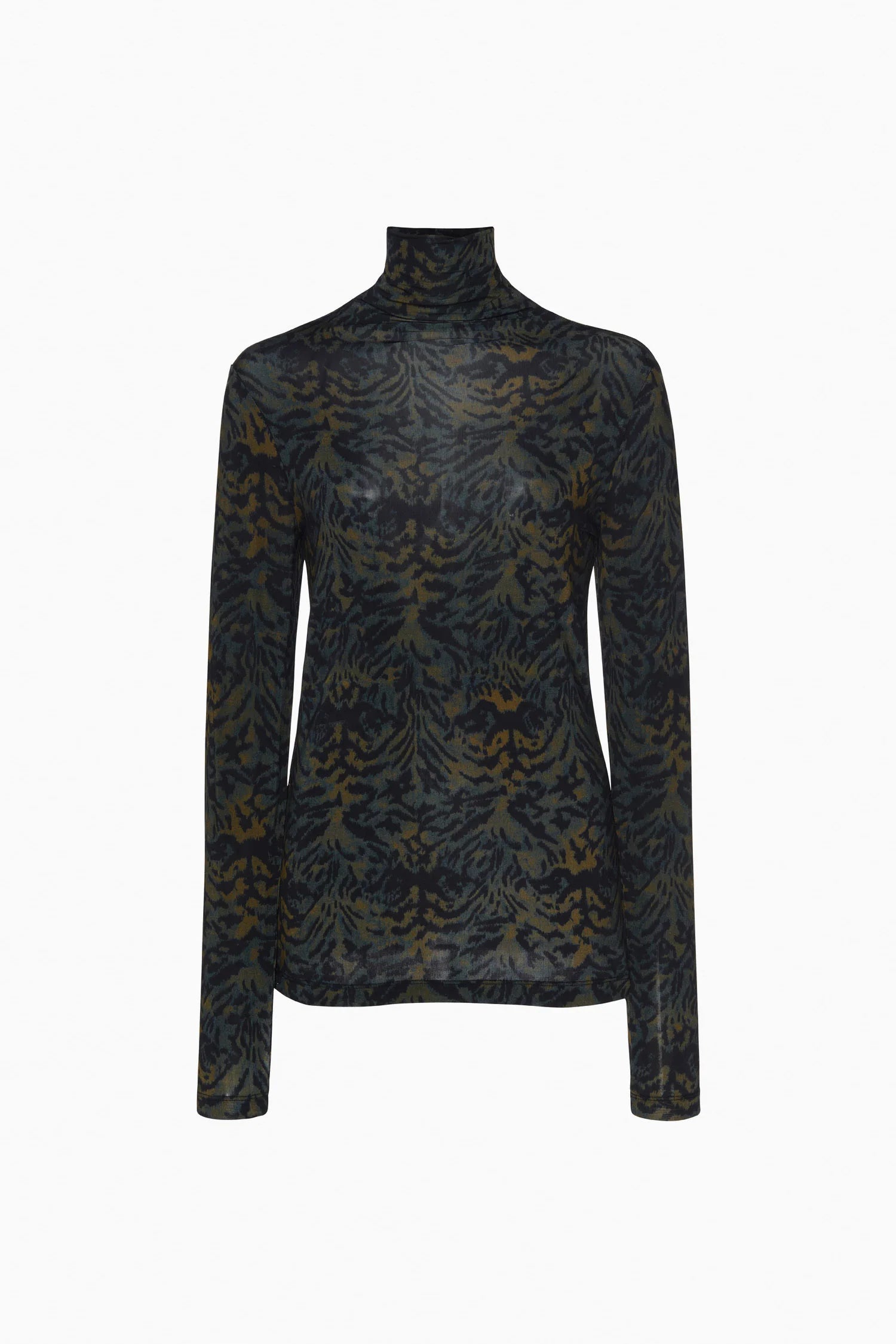 Ulla Johnson Aurelia Jersey Long Sleeve Turtleneck Top
