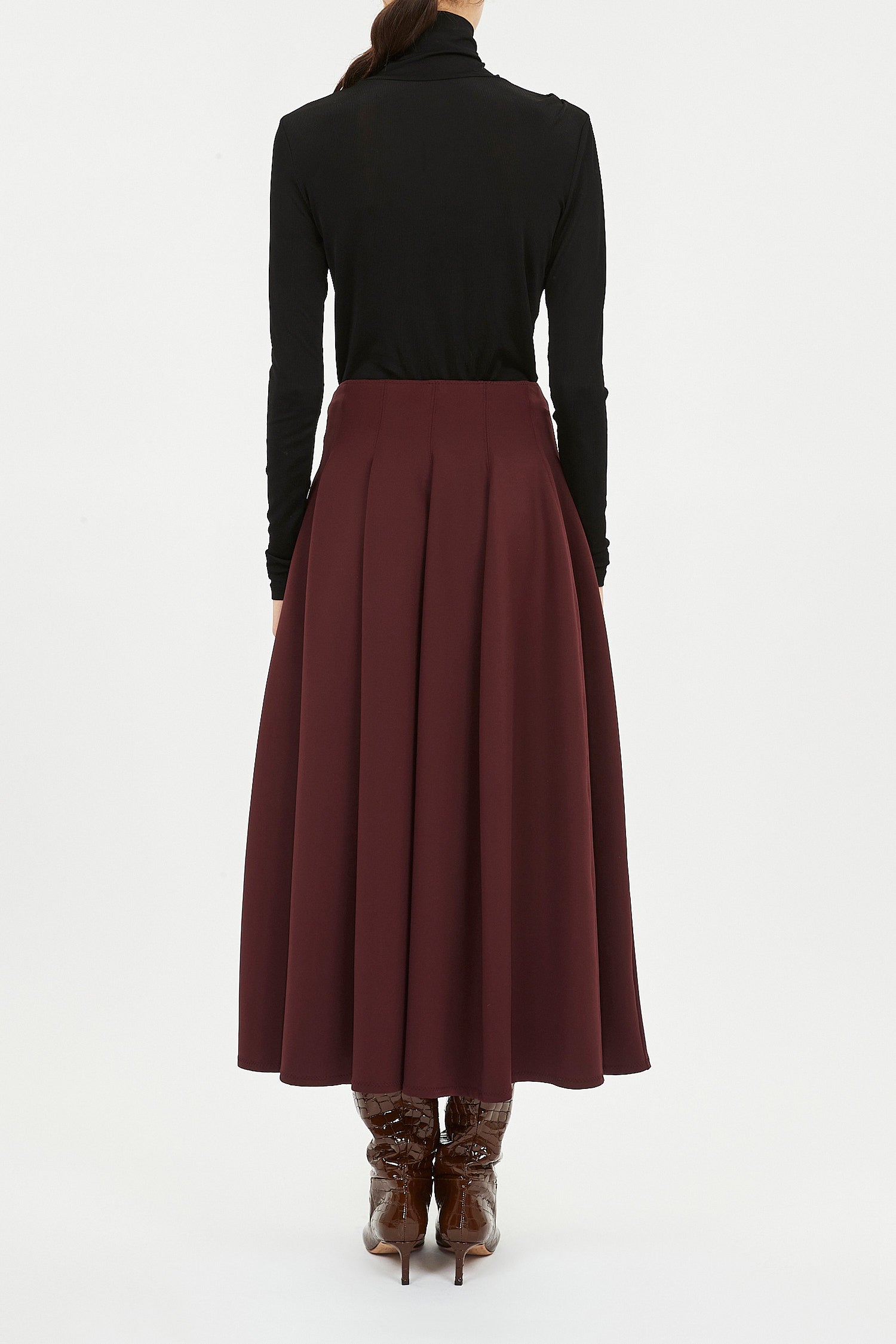 Rea High Waist Midi Skirt