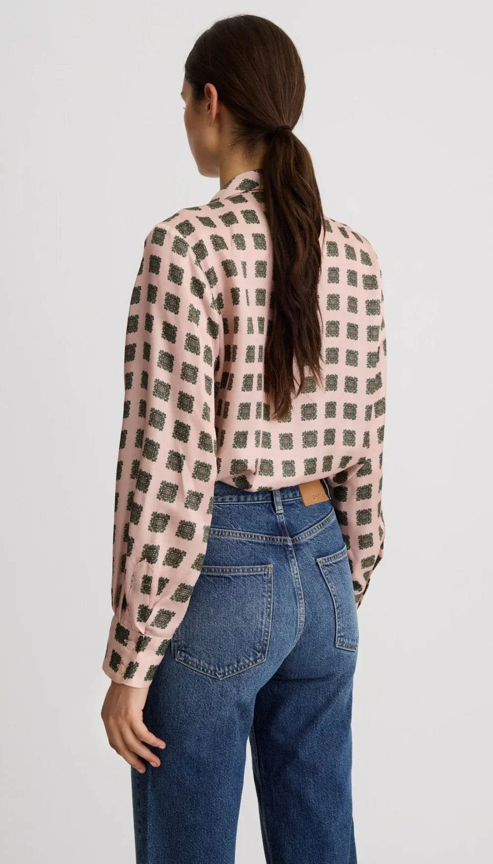 Smythe V-Necktie Blouse