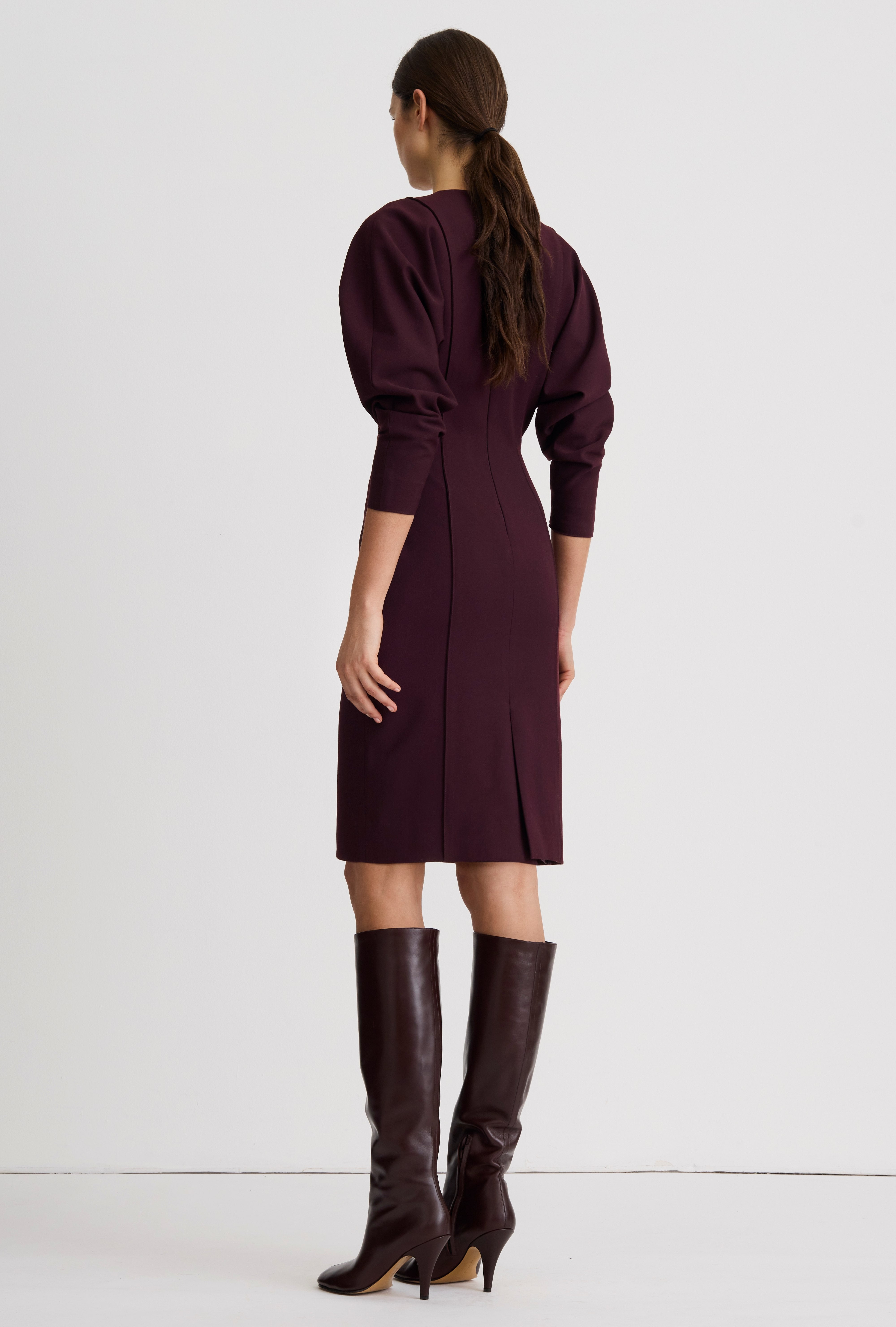 V-Neck Dolman Dress