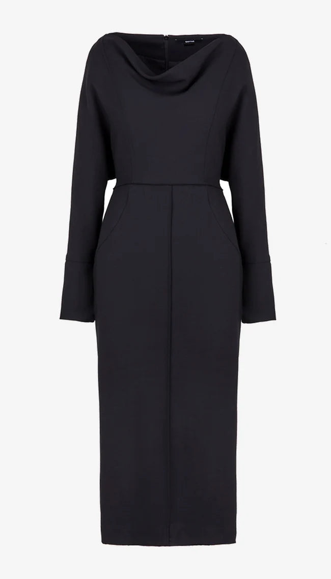Smythe Draped Dolman Dress