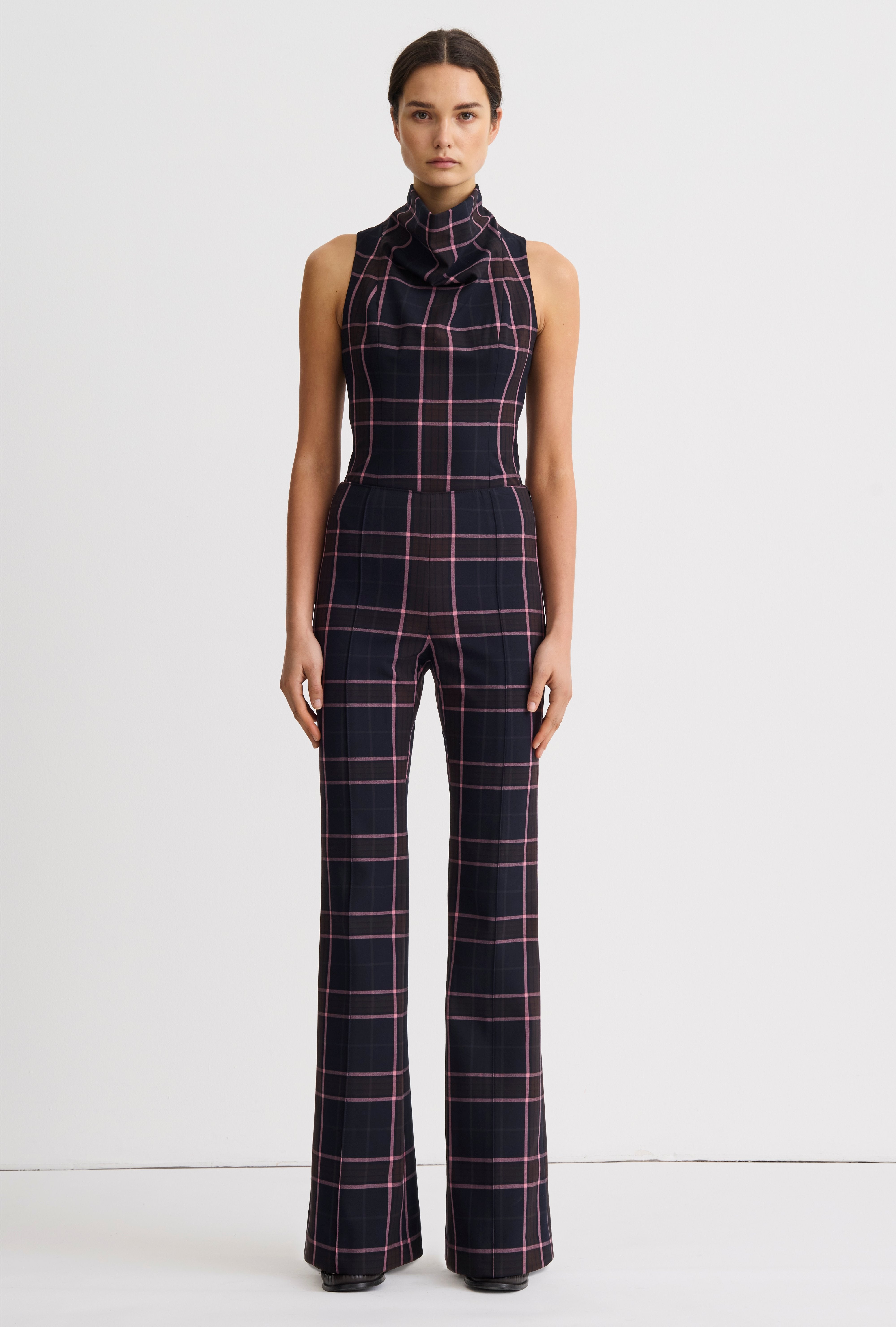 Pintuck Flare Pant