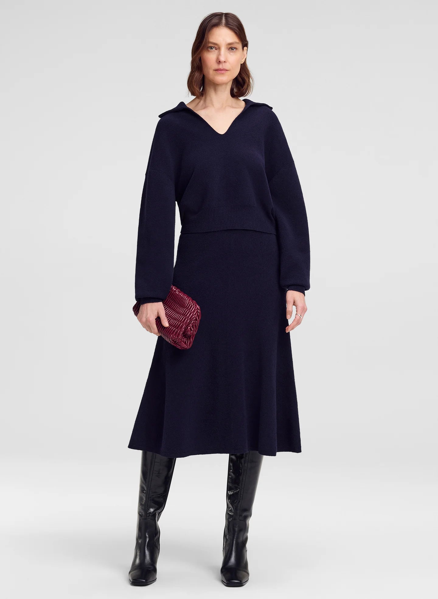 A.L.C. Flo Boucle Midi Skirt
