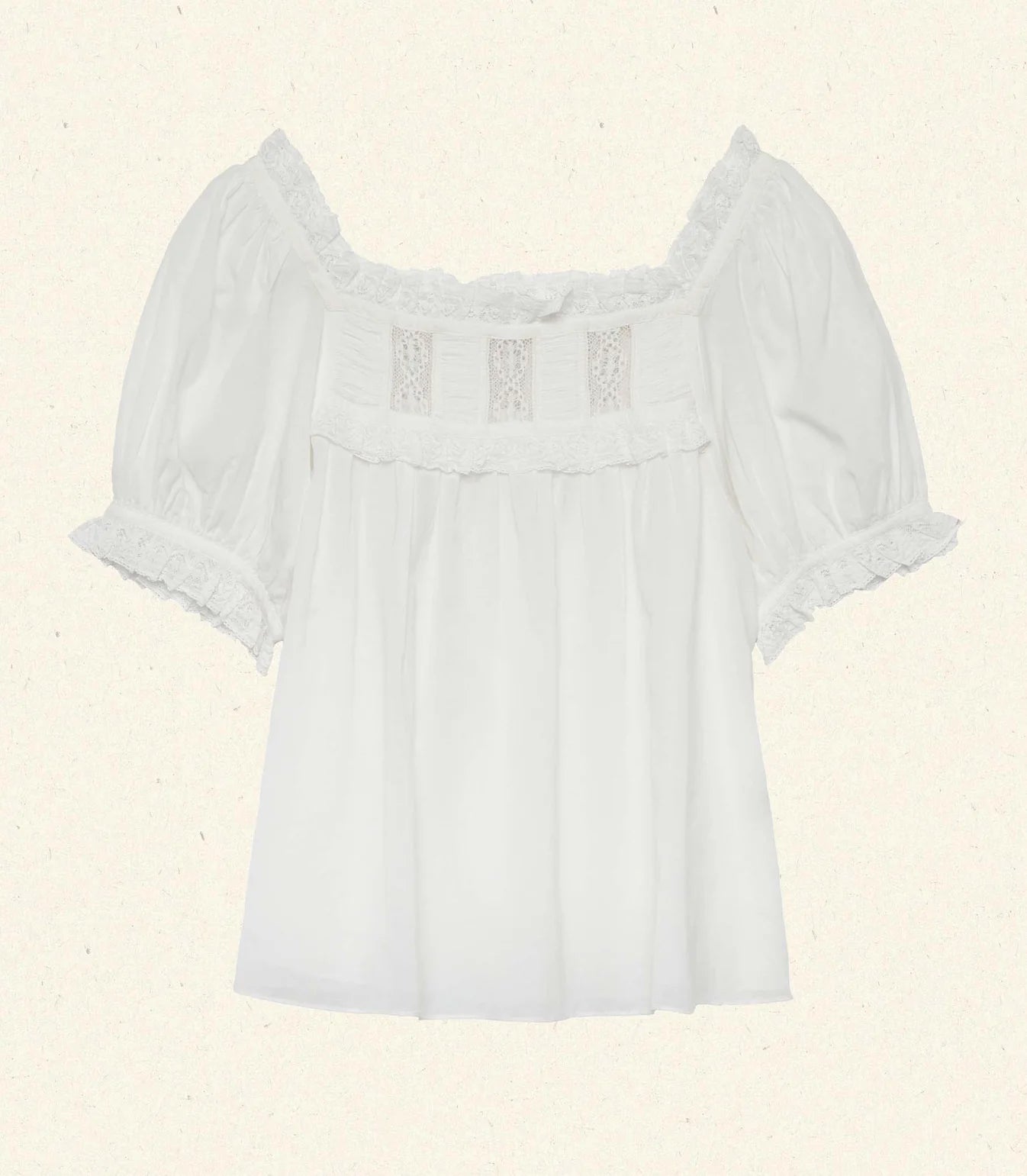 Doen Frances Top - Salt Lace