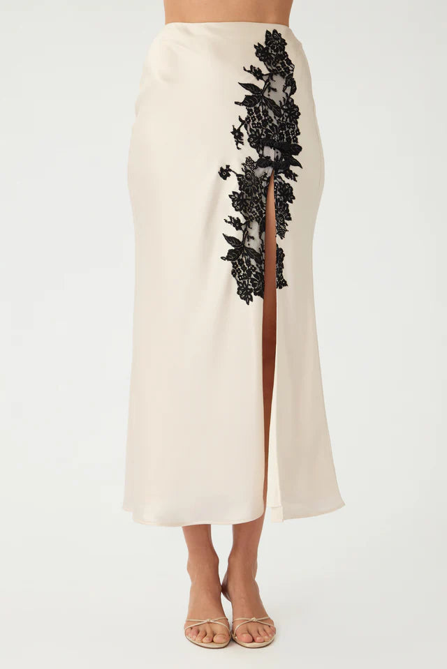 Sau Lee Elva Satin Skirt