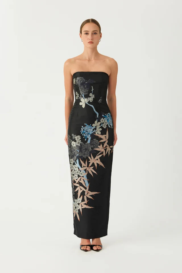 Sau Lee Ilsa Jacquard Gown