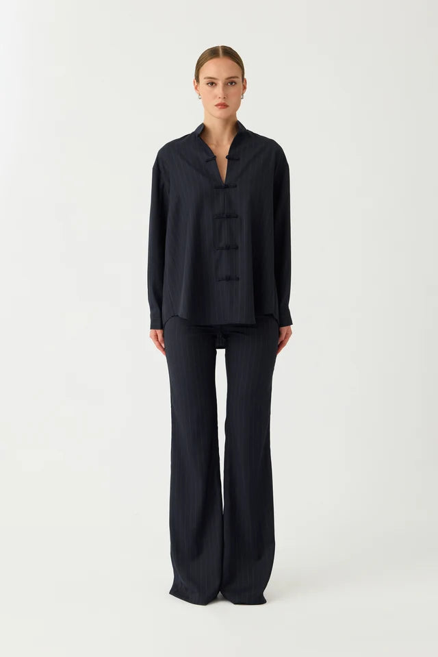 Sau Lee Leo Pinstripe Shirt
