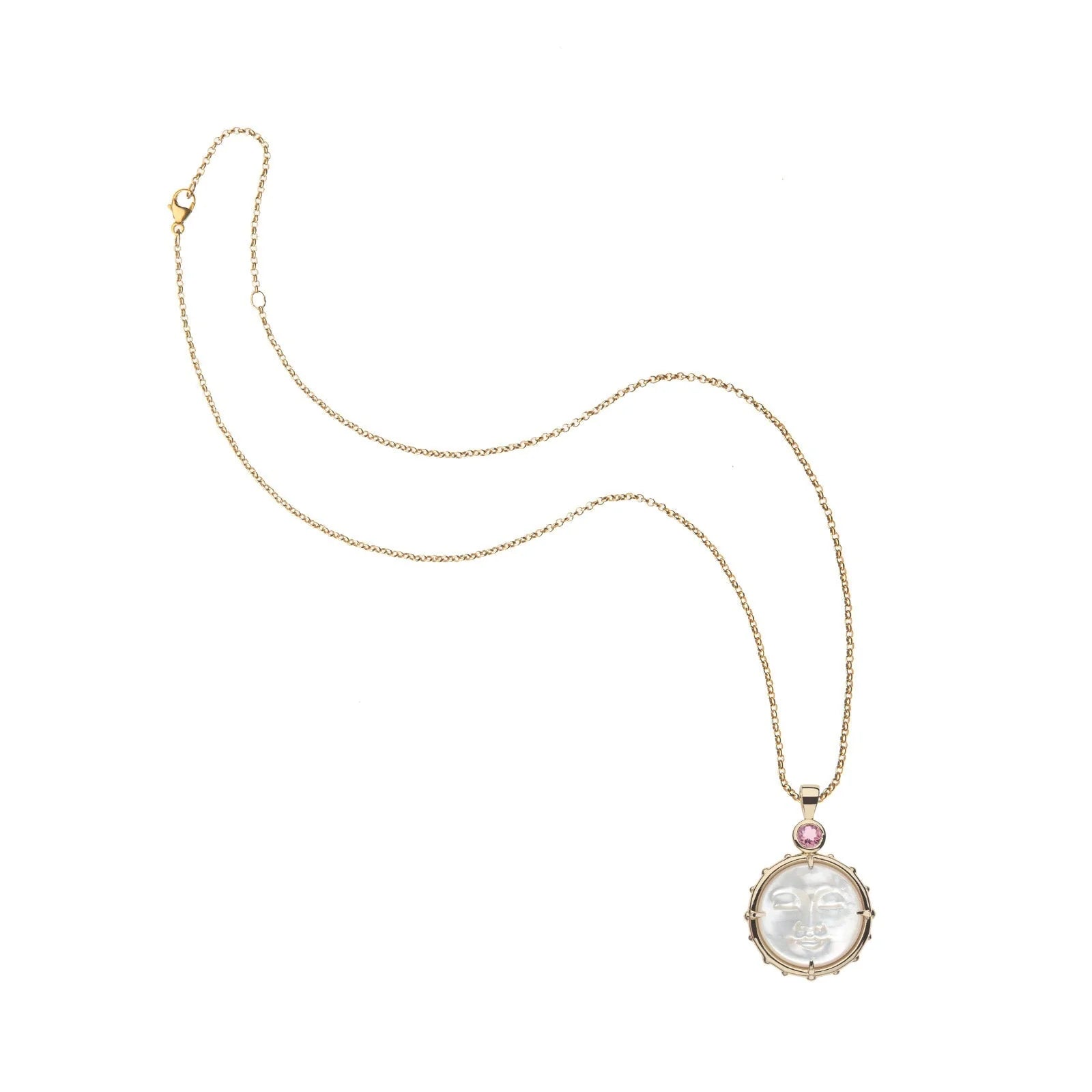 Jane Win FOREVER Moon & Back Face Pendant