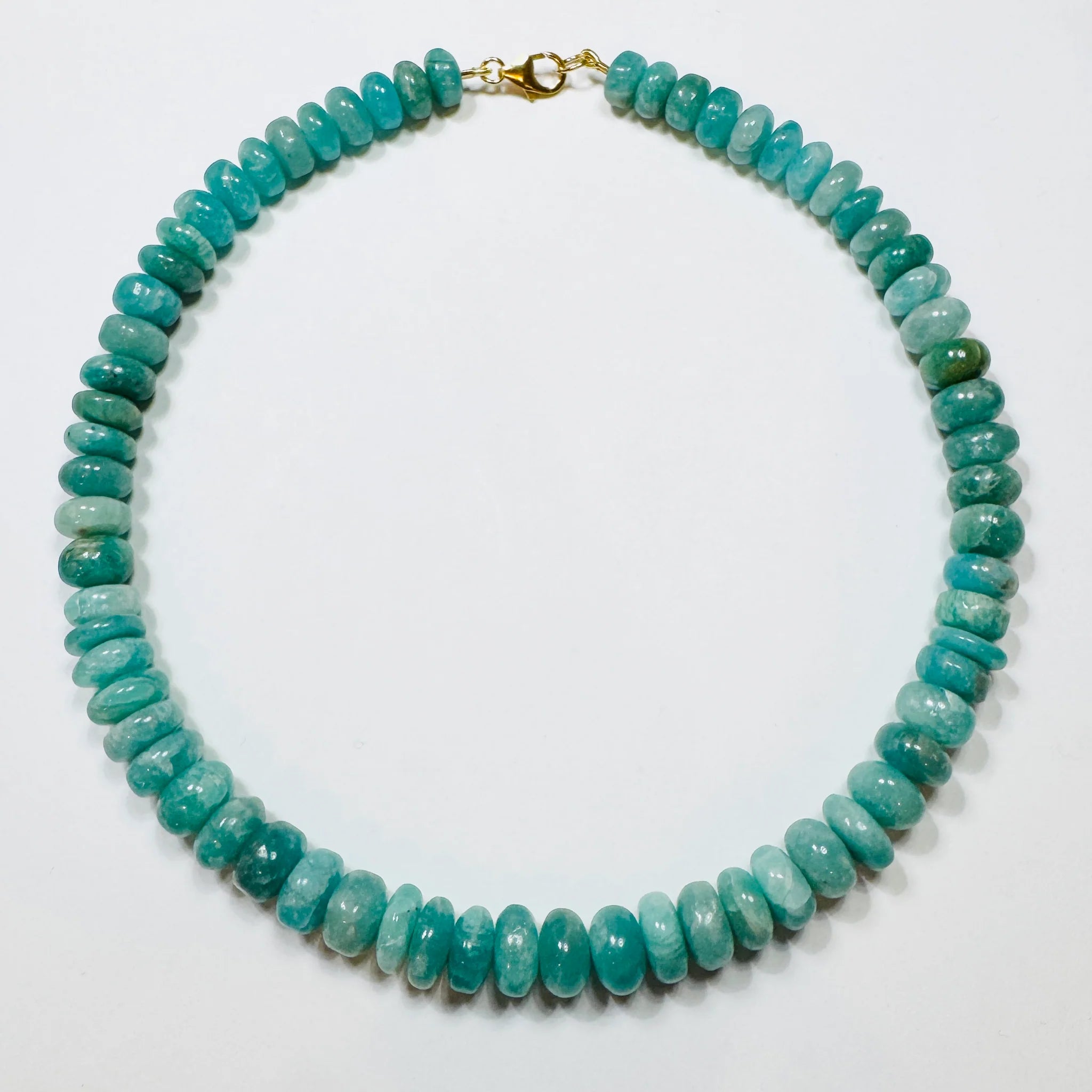Theodosia Marbled Amazonite Candy Necklace