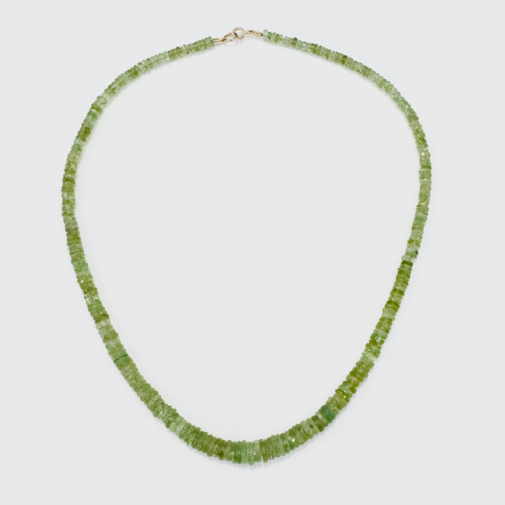 Theodosia Cucumber Tourmaline Heishi Necklace