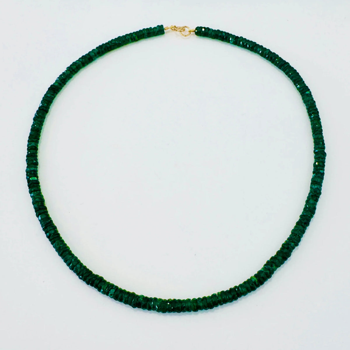 Theodosia Aventurine Green Heishi Necklace