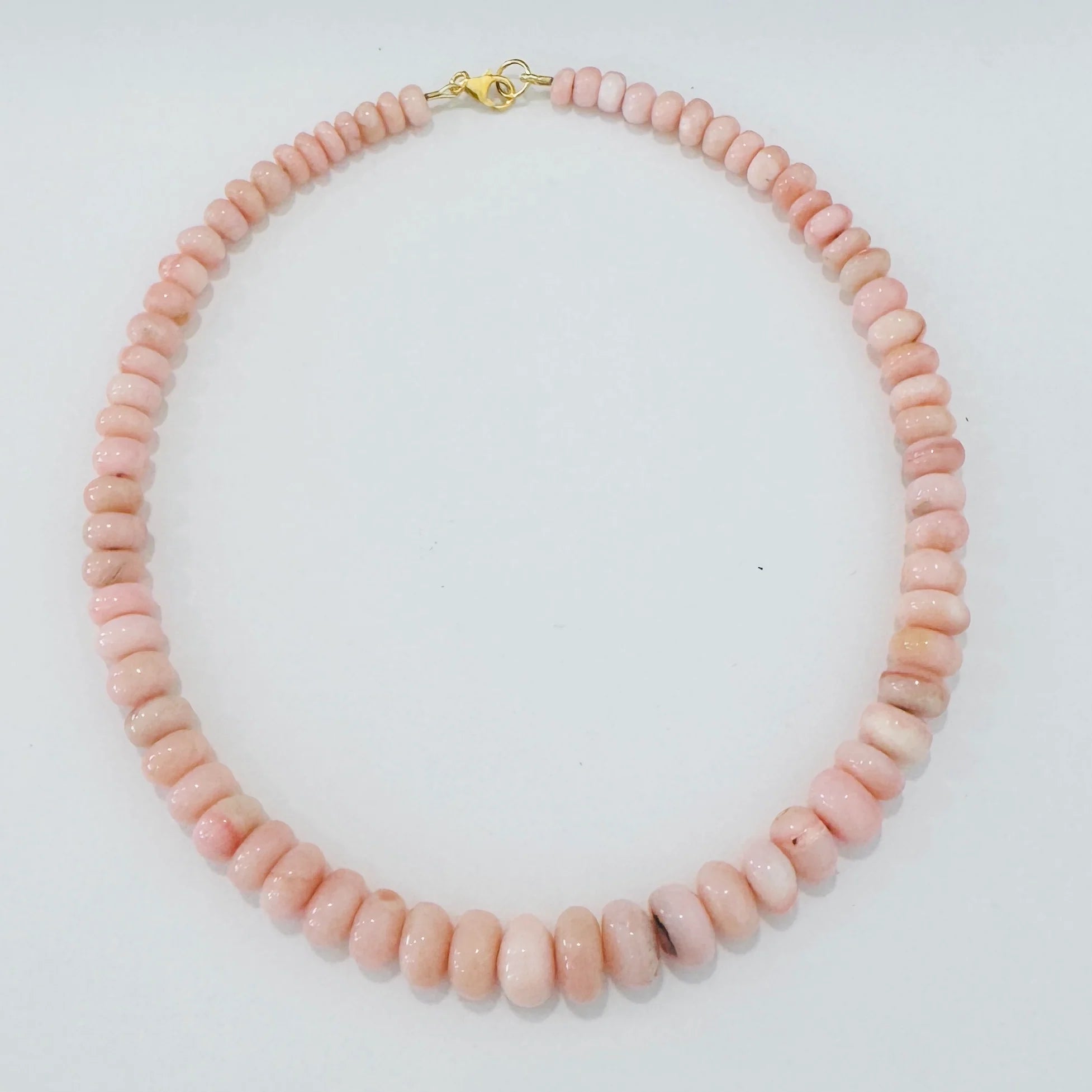 Theodosia Pink Opal Graduated Candy Necklace