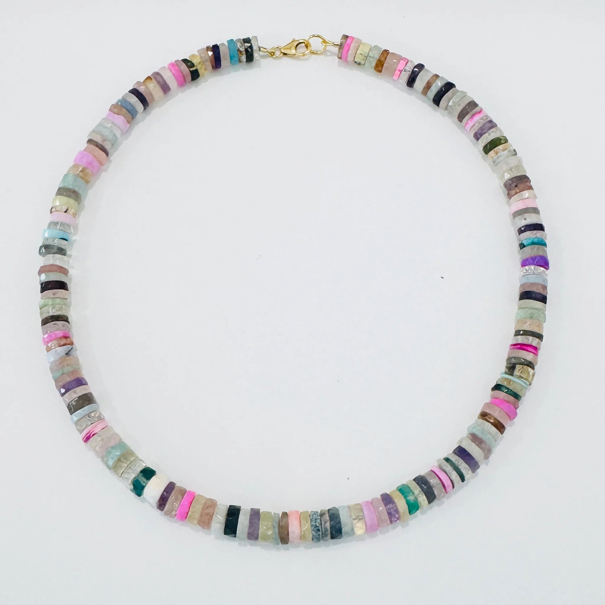 Theodosia Multi Stone Statement Candy Necklace