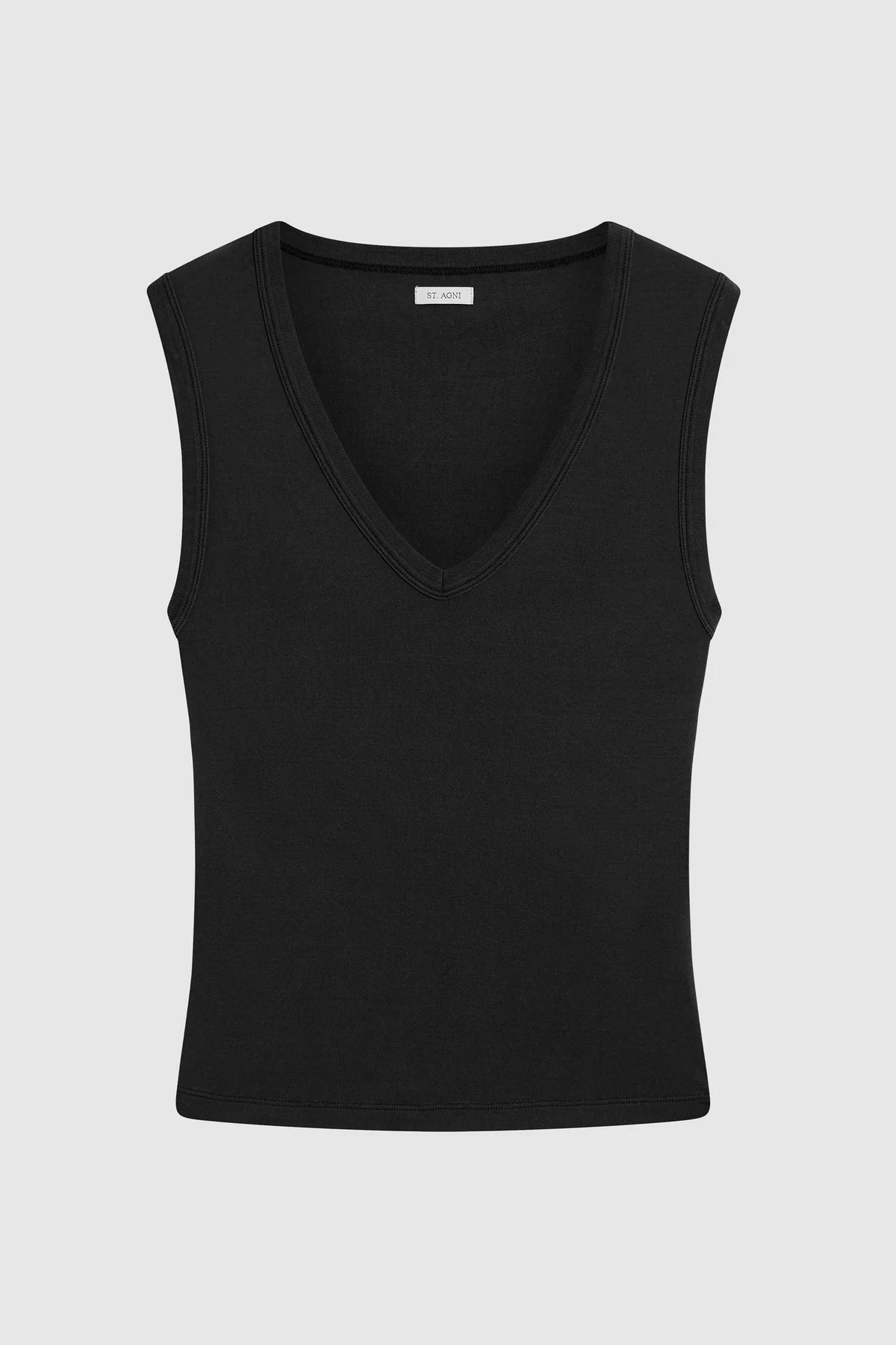 St. Agni Organic Cotton 90's Top - Black