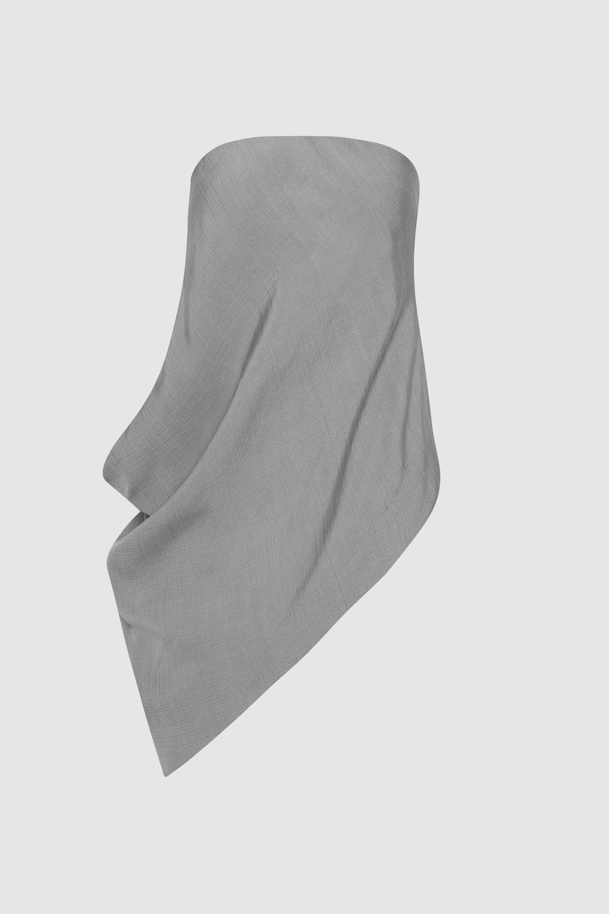 St. Agni Strapless Asymm Drape Top