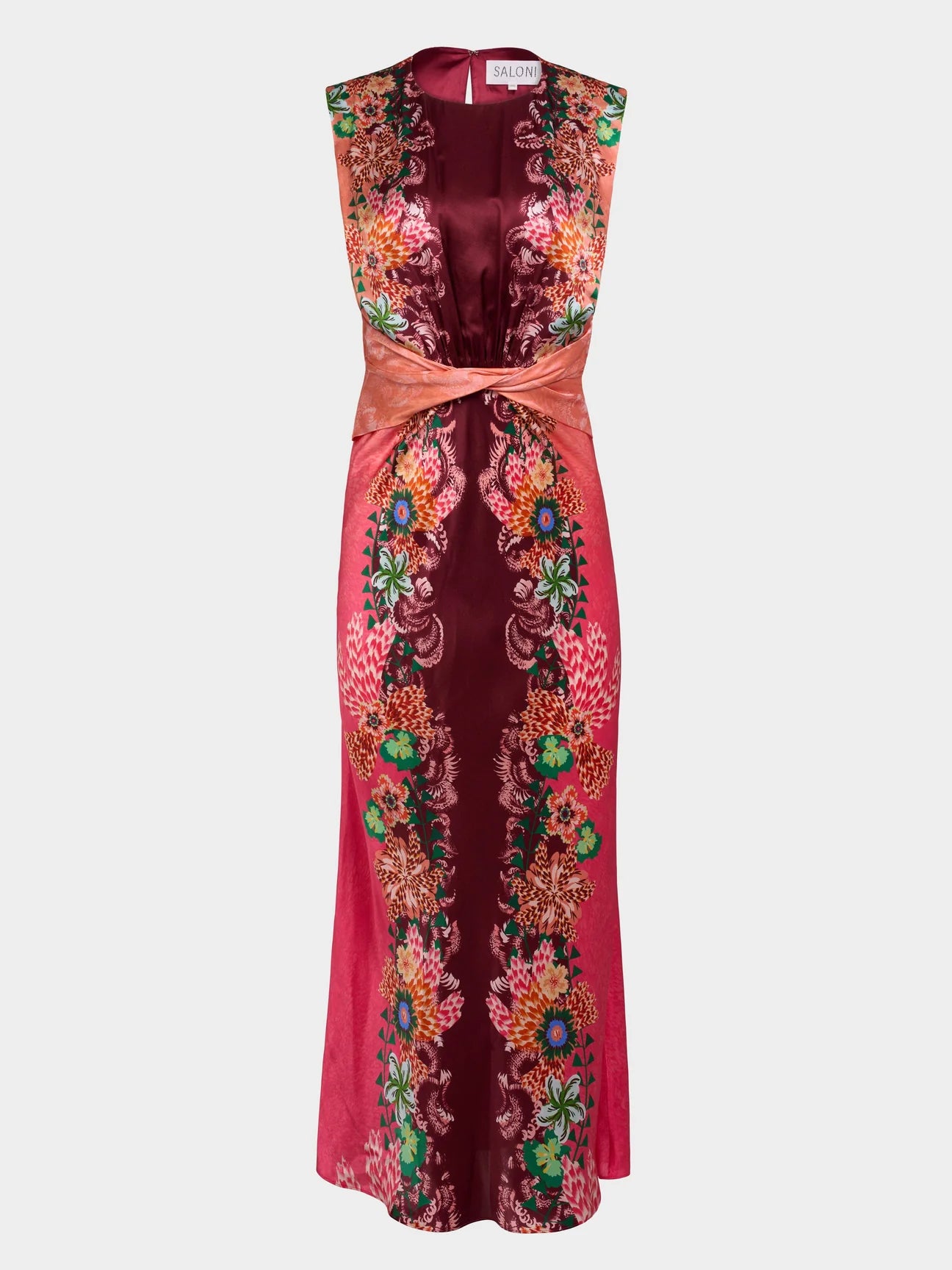 Saloni Gwen Dress - Fiori Border