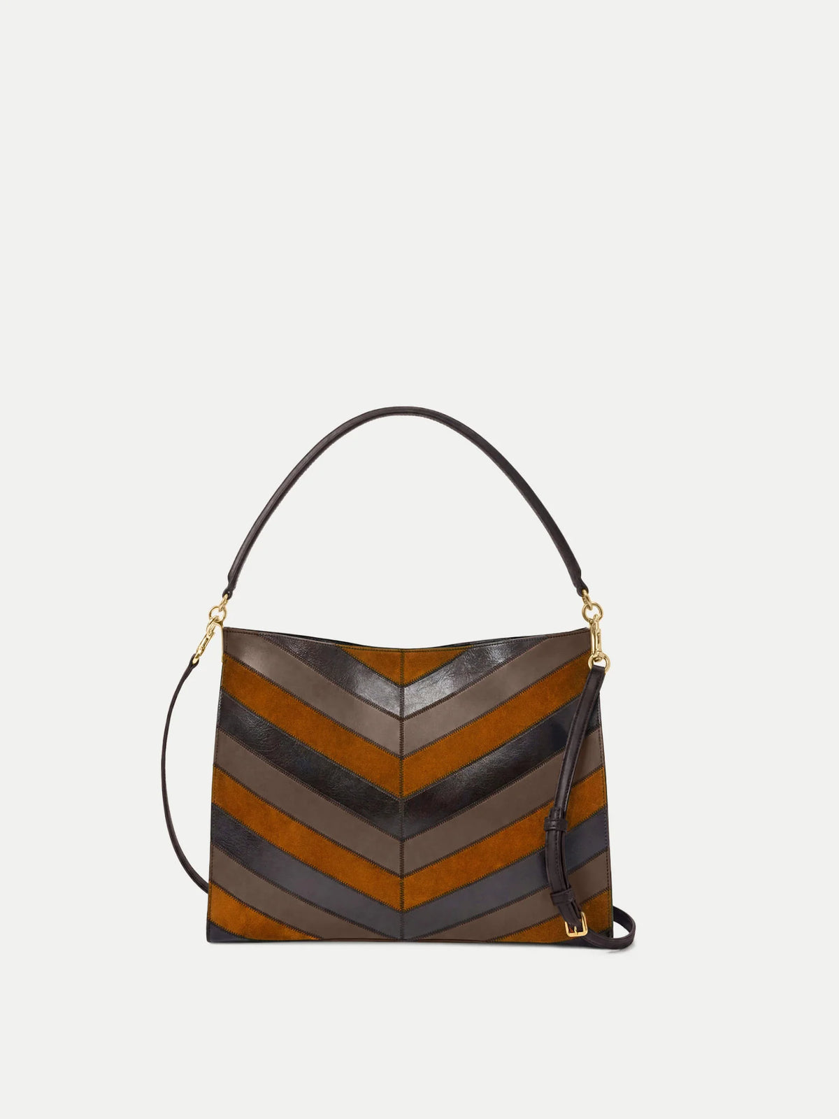 Veronica Beard Chevron Vida Shoulder Bag