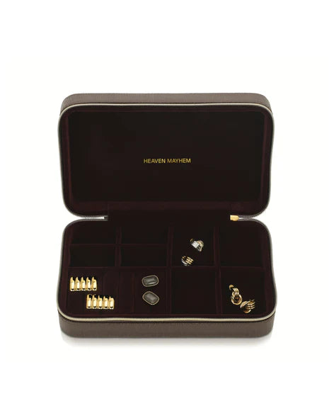 Heaven Mayhem Jewelry Travel Case - Espresso