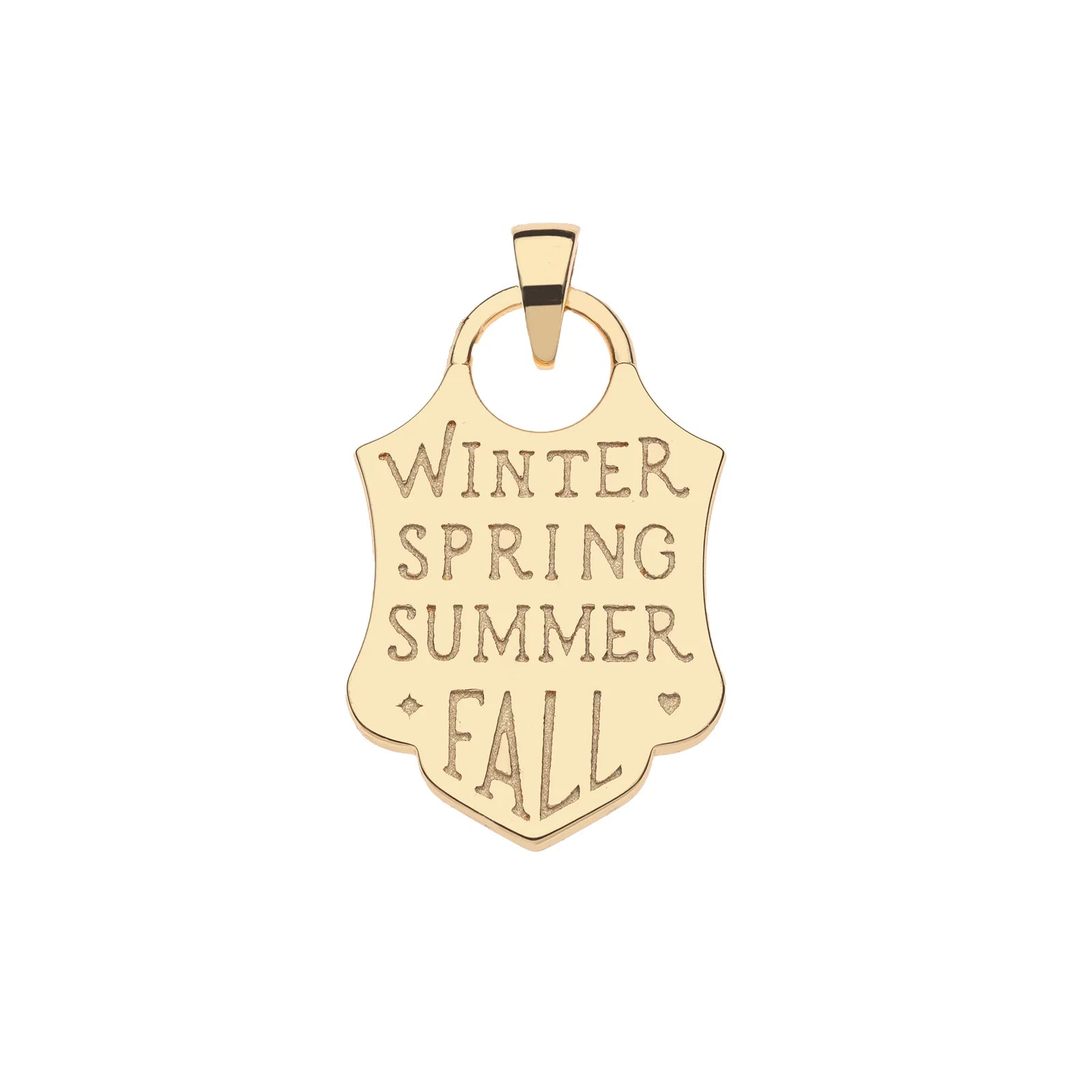 Jane Win HOPE Shield Pendant Necklace