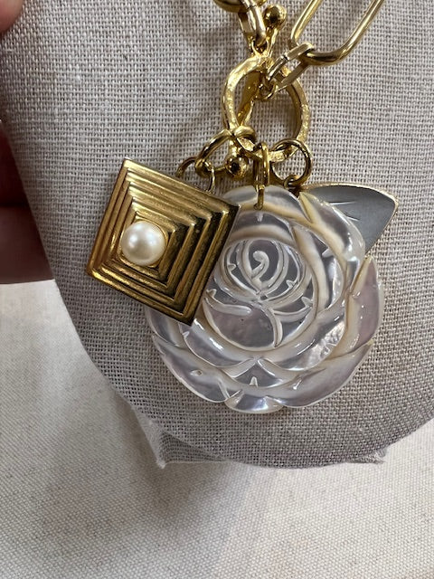 Cara Brown Designs Charm Necklace - Shell