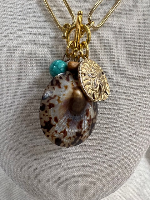 Cara Brown Designs Charm Necklace - Shell/Sand Dollar