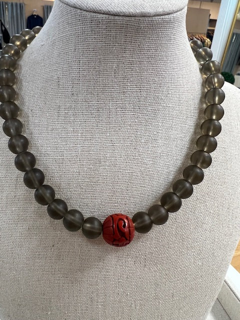 Cara Brown Designs Layering Necklace - Matte Grey