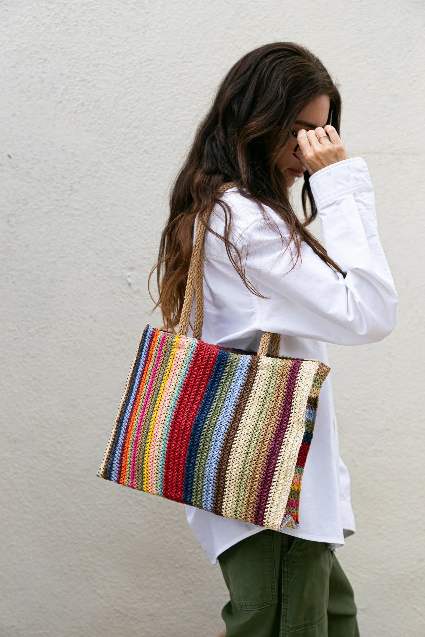Wyeth Monterey Paper Straw Small Tote Bag