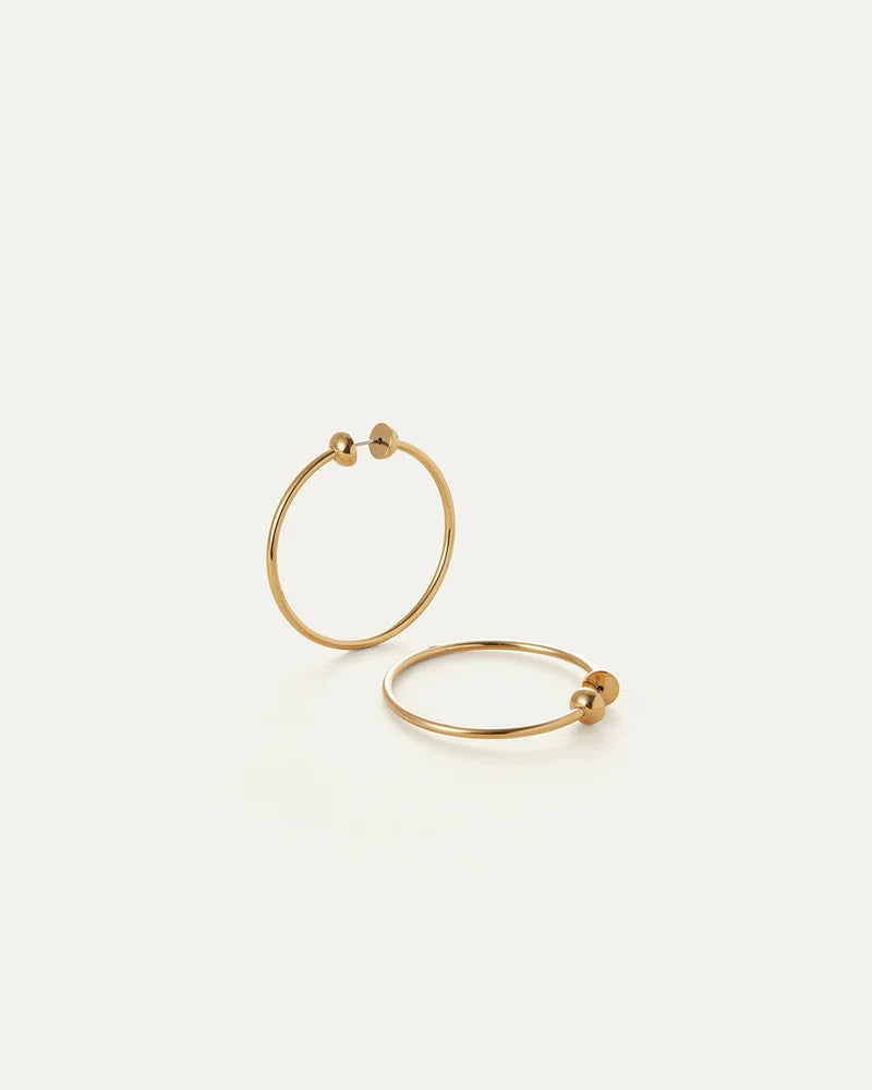 Jenny Bird Mini Icon Hoops - Gold