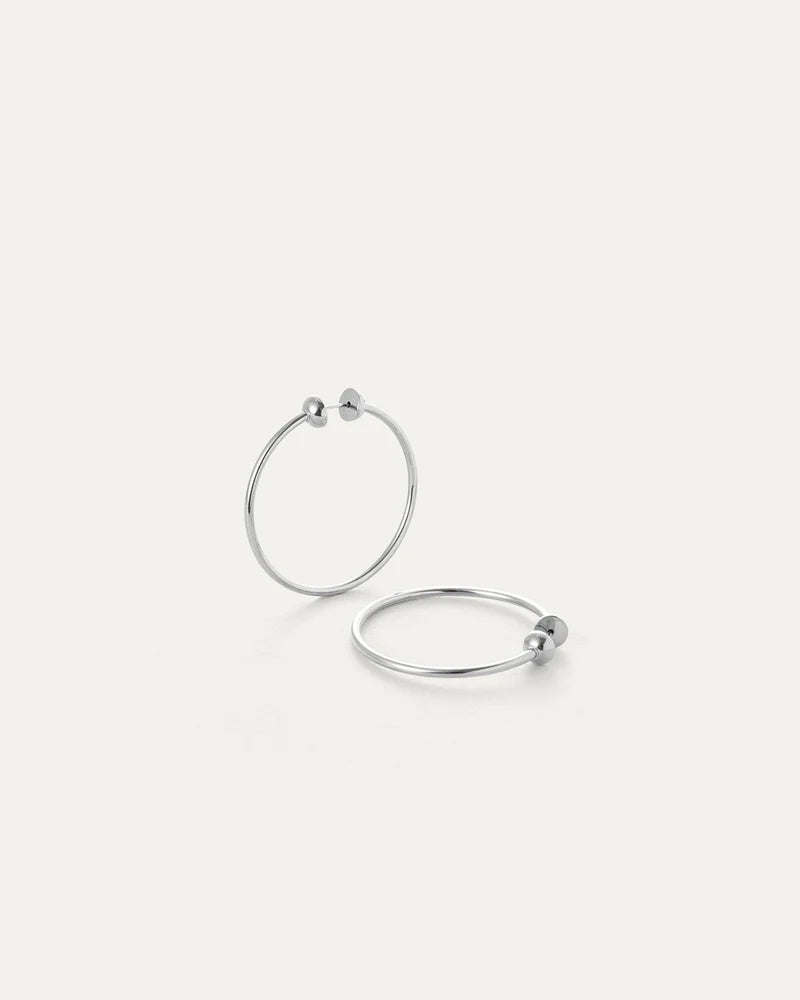 Jenny Bird Mini Icon Hoops - Silver