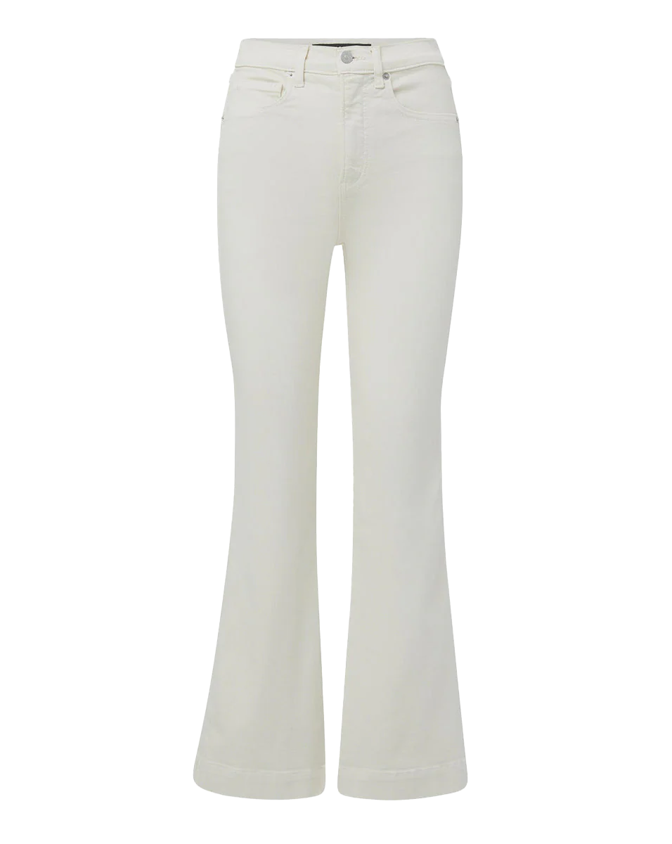 Veronica Beard Carson Kick-Flare Jean - Ecru